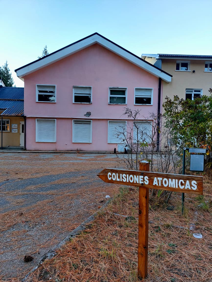 Front of the Atomic, Molecular and Optical Physics Group building (formerly the Atomic Collisions Group).